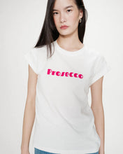 Grace and Mila White Cotton Prosecco T-shirt