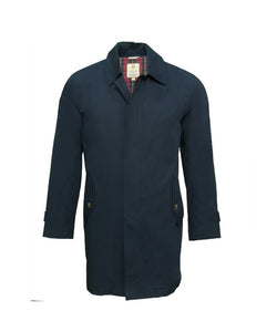 MEN’S NAVY MAC COAT